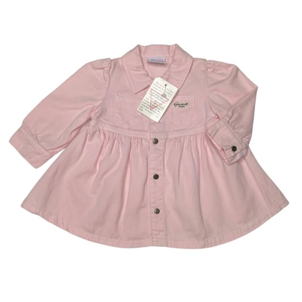 Vintage Baby Guess Pink Denim Dress